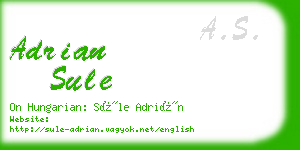 adrian sule business card